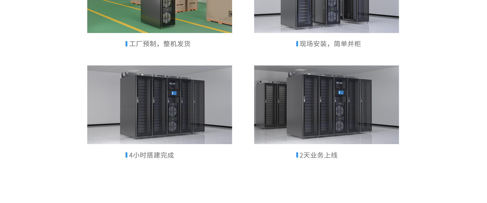 一體化小型微模塊機房-30-50㎡，5-16個機柜